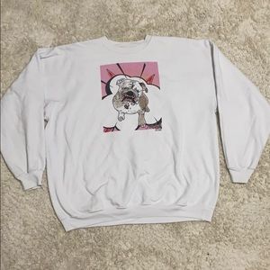 White Bulldog Sweatshirt